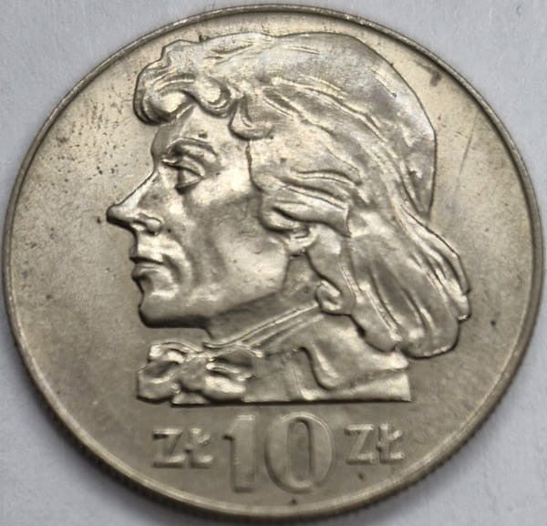 Moneta 10 zł Tadeusz Kościuszko 1969 stan 2