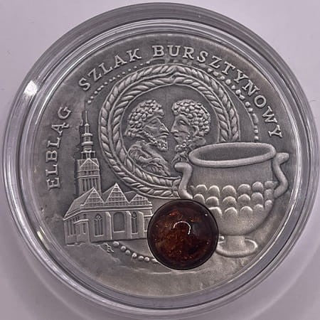Moneta 1 dolar Szlak bursztynowy Elbląg 2009 r.