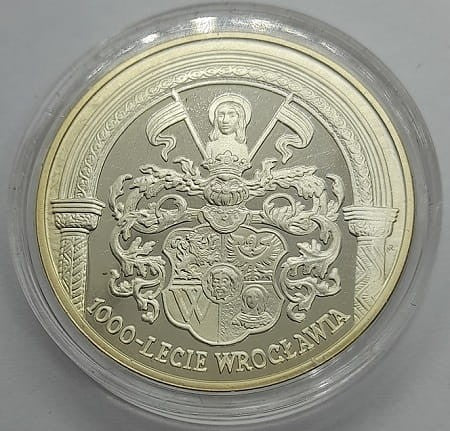 Moneta 10 zł 1000 lat Wrocławia 2000 r.