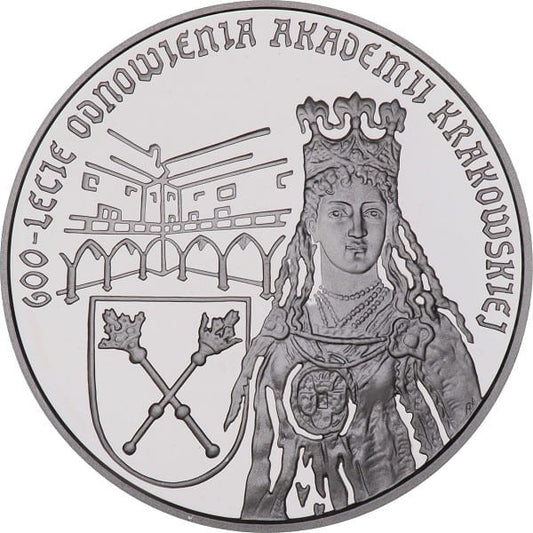 Moneta 10 zł 600-lcie Odnowienia Akademii Krakowskiej 1999 r.