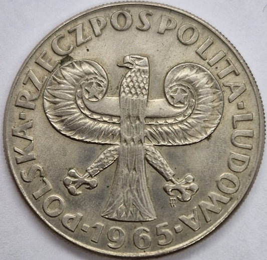 Moneta 10 zł Kolumna Zygmunta 1965