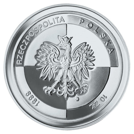 Moneta 10 zł Wejście Polski do NATO 1999 r.