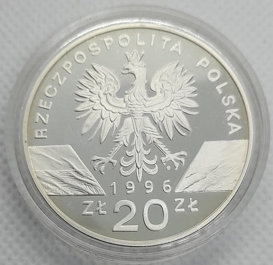Moneta 20 zł Jeż 1996