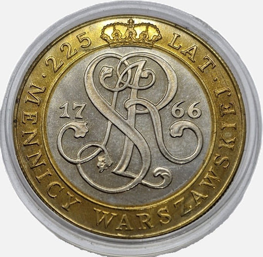 Moneta 20000 zł 225 lat Mennicy Warszawskiej 1991