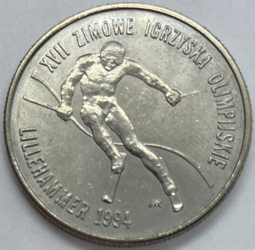 Moneta 20000 zł Zimowe Igrzyska Lillehammer 1993