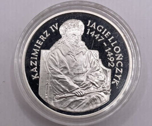 Moneta 200000 zł Kazimierz IV Jagiellończyk półpostać 1993 r.