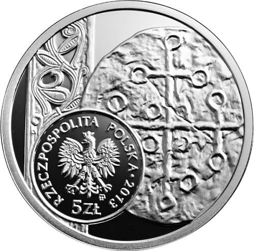 Moneta 5 zł  Denar Bolesława Chrobrego 2013