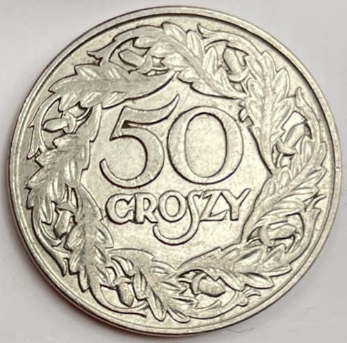 Moneta 50 groszy 1923 r. stan 2