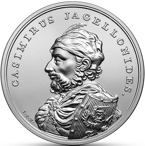 Moneta 50 zł Kazimierz Jagiellończyk 2015