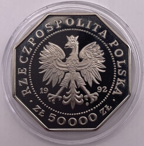 Moneta 50000 zł 200 lat orderu Virtuti Militari 1992 r.