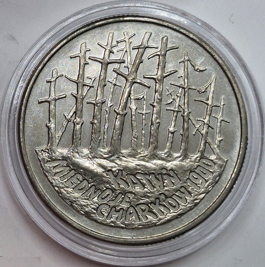Moneta 2 zł Katyń Miednoje Charków 1940 1995