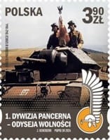 Koperta FDC 1 Dywizja pancerna Odyseja Wolności 2024