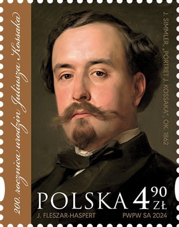 Koperta FDC 200 rocznica urodzin Juliusza Kossaka 2024